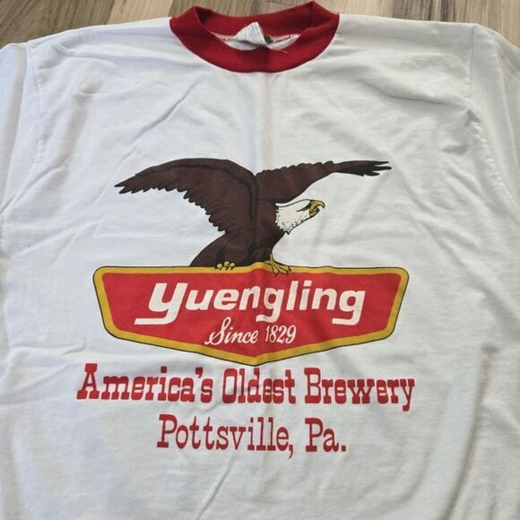 Vintage 80s Skimmers Yuengling T-shirt Made in USA Men's Size Large - Picture 2 of 5